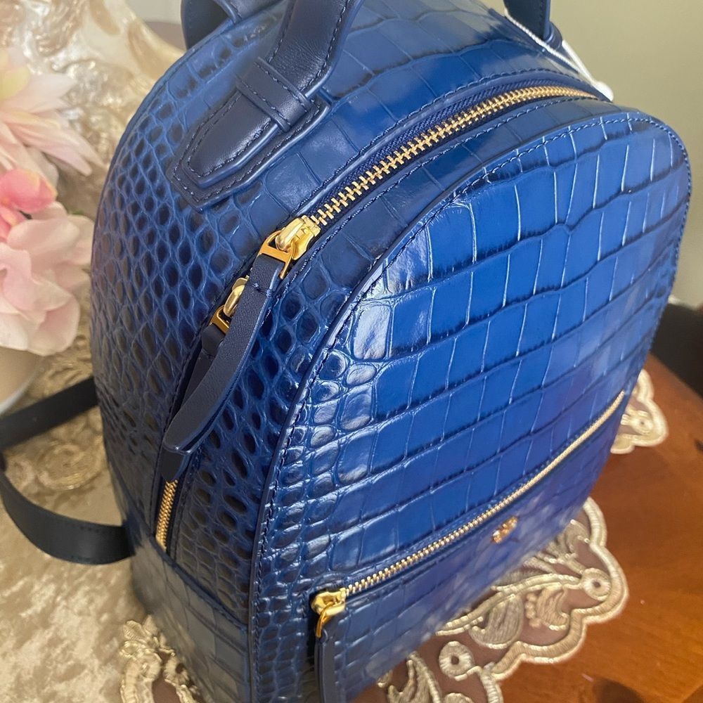 Tory Burch tory burch croc-embossed backpack - Picture 7 of 10